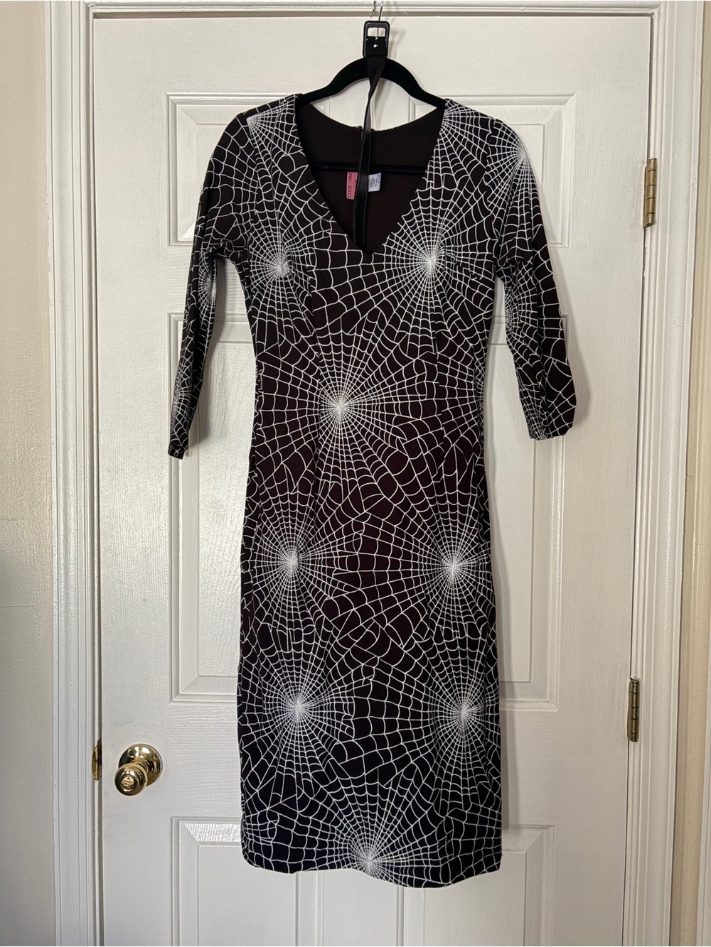 Vixen by Micheline Pitt Spiderweb Wiggle Dress Sz L - Picture 2 of 3
